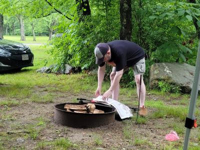 Campfire
Building up the fire
