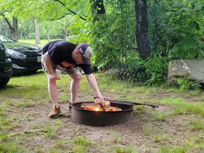 Campfire
Building up the fire
