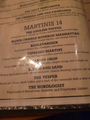 Cocktail Menu
The Charred Oak Tavern
